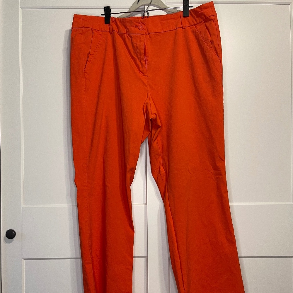 Lane Bryant Orange Boot Cut Ponte Pants